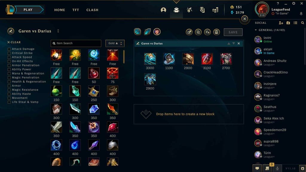 Best Garen Items to Counter Darius in Season 12