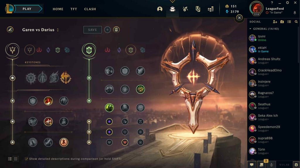Best Garen Runes to Counter Darius in Season 12