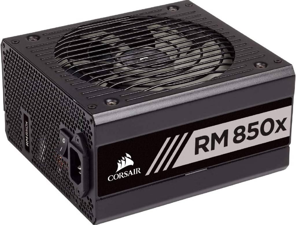 Corsair RMX Series, RM850x, 850 Watt, 80+ Gold Certified, Fully Modular Power Supply (Low Noise, Zero RPM Fan Mode, 105°C Capacitors, Fully Modular Cables, Compact Size) Black