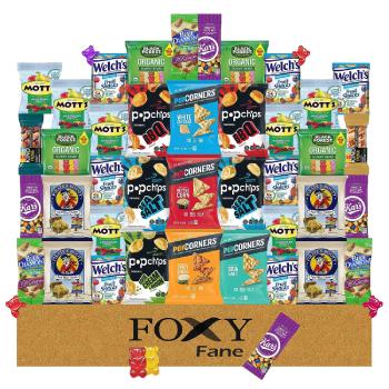Foxy Fane 40ct Gluten-Free Healthy Snack Box: A Feast for the Health-Conscious