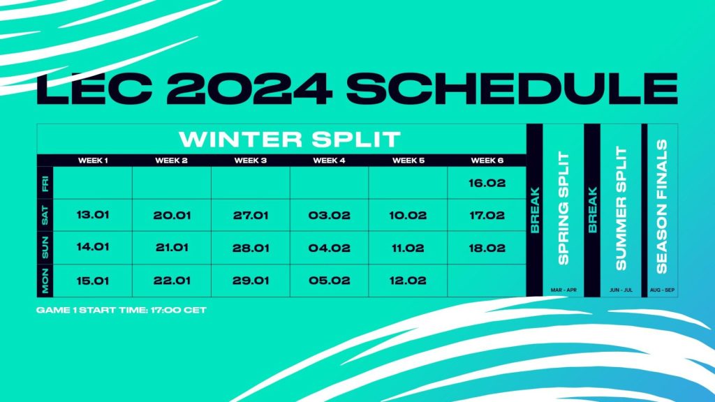 LEC schedule