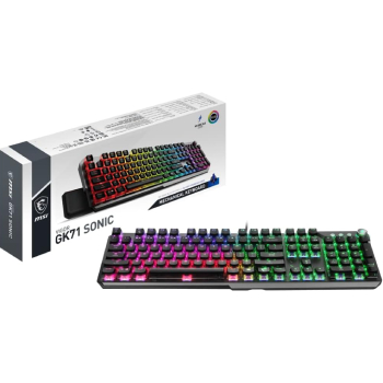MSI Vigor GK71 Sonic Blue AM Mechanical RGB Gaming Keyboard – Sonic Blue Switches