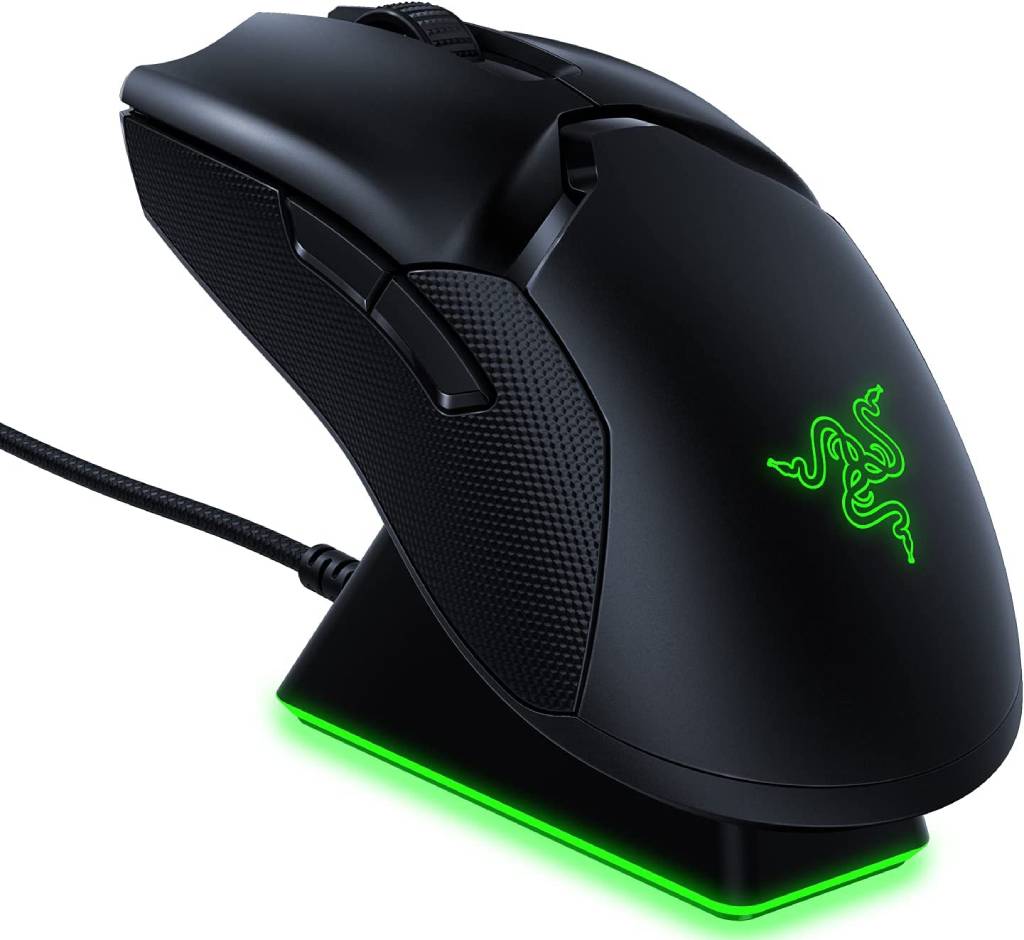Razer Viper Ultimate Hyperspeed Lightweight Wireless Gaming Mouse & RGB Charging Dock: Fastest Gaming Mouse Switch - 20K DPI Optical Sensor - Chroma Lighting - 8 Programmable Buttons - 70 Hr Battery