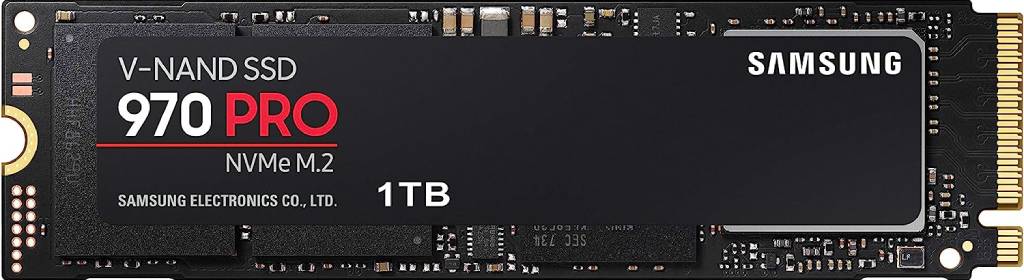 SAMSUNG 970 PRO SSD 1TB - M.2 NVMe Interface Internal Solid State Drive with V-NAND Technology (MZ-V7P1T0BW) Black/Red