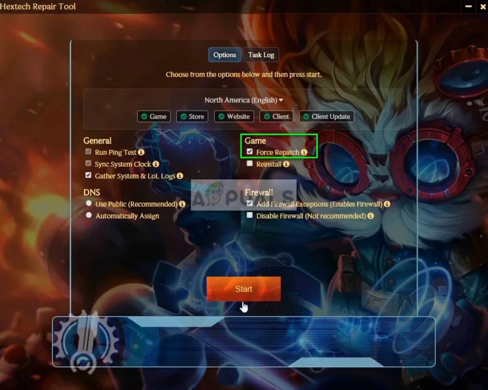Step 4: Use Riot’s Hextech Repair Tool