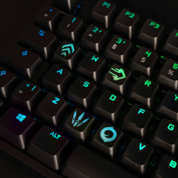 Custom Crafted Brilliance: Valorant Agent Ability Keycaps RGB